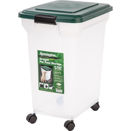 Remington Remington Green Plastic 55 qt Pet Food Container For All Animals 296002